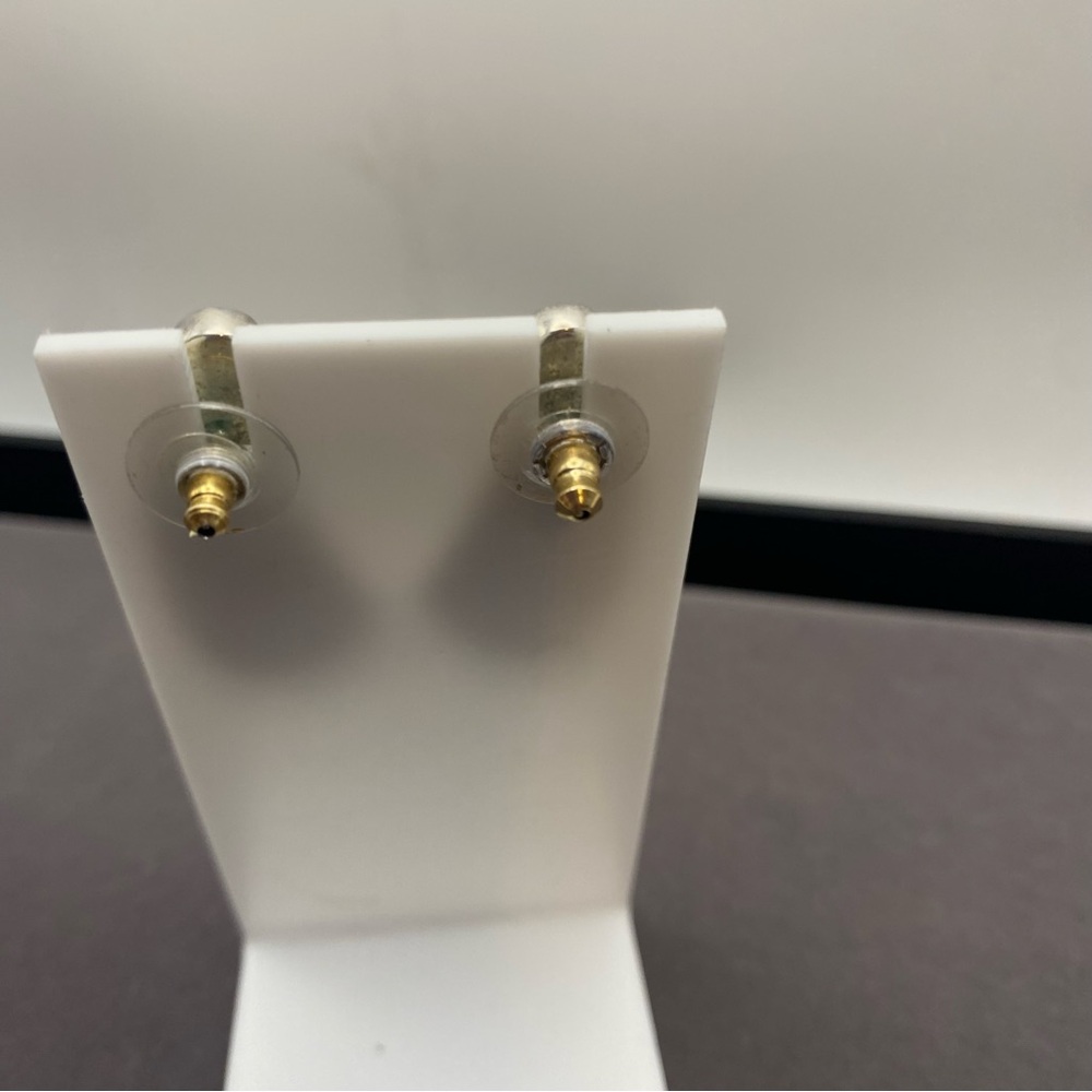 Jay King - Desert Trading Co. signed 925 Coral Inlay Earrings - Picture 4 of 9